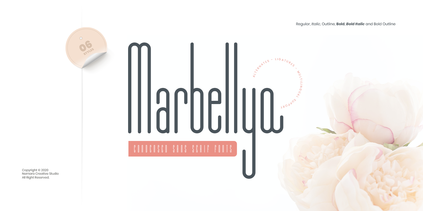 Marbellya Font preview
